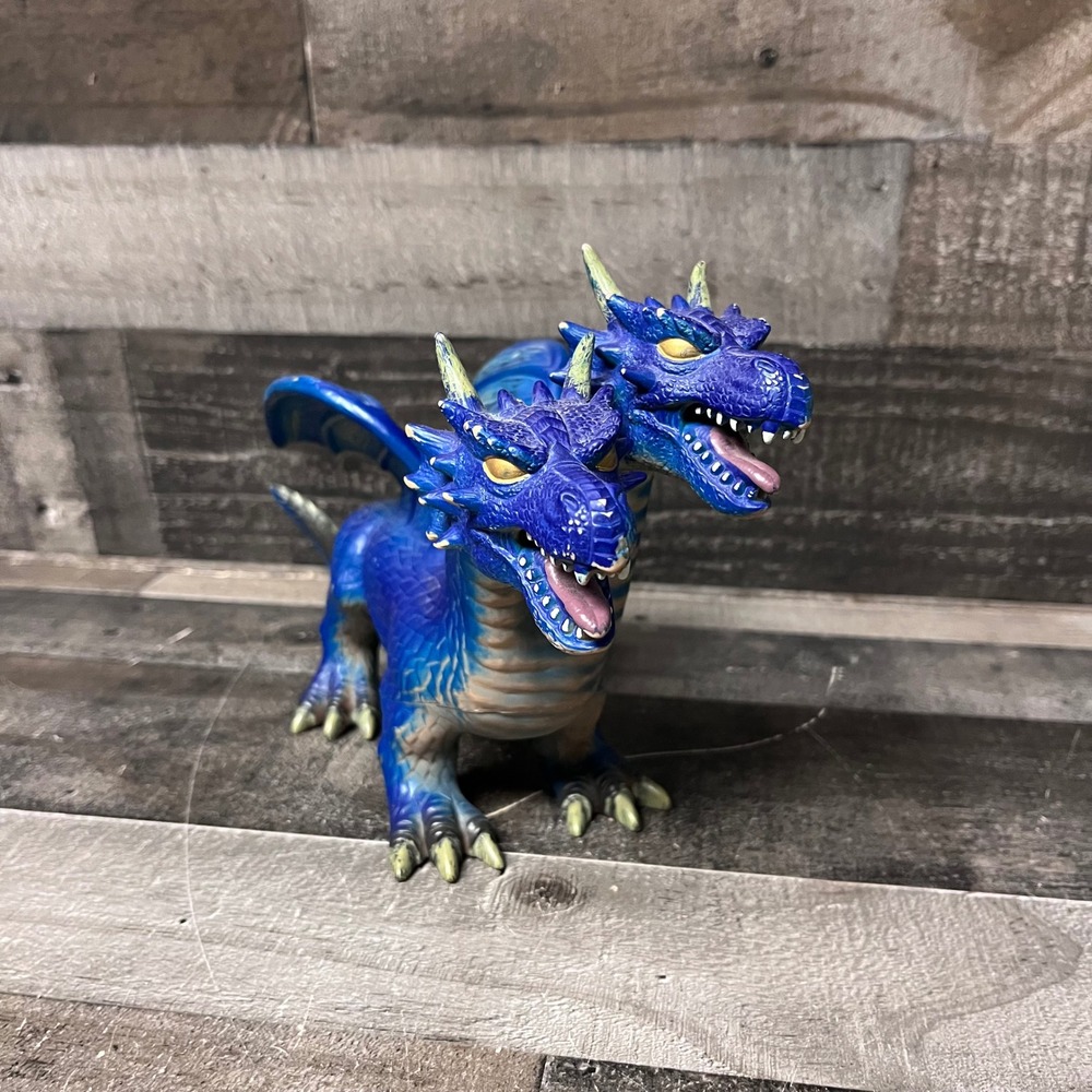 Toys R Us Blue Two Headed Dragon Mythical Fantasy Figure 5F5EF99 2014